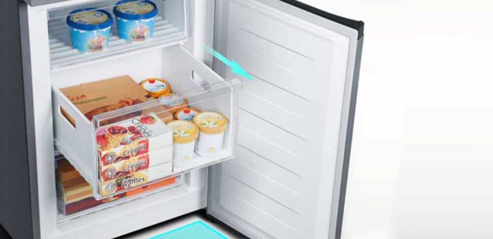 Lodówka HISENSE RB440N4WFE szuflady zamrażarka komory mrożenie