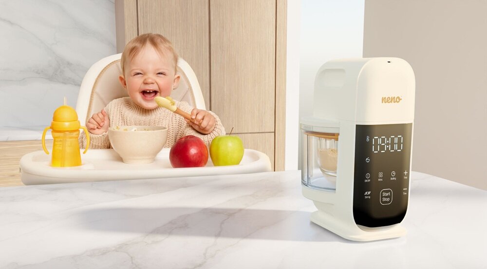 Urządzenie do gotowania dla niemowląt NENO Oro Dplanowanie z wyprzedzeniem, funkcja opóźnionego startu, 24 godziny prędzej