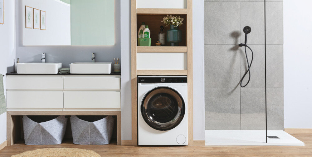 pralko-suszarka CANDY BWS 6106B8-S CANDY BWS 6106B8-S Cichy program prania nocnego cicha praca Ochrona przed zagnieceniami Wyjątkowo cicha AI Silent Motion mniejsze wibranie praca w nocy 72 dB pojemność bębna 9 kg większa ilość prania rozpoznawanie wagi dopasowanie parametrów prania