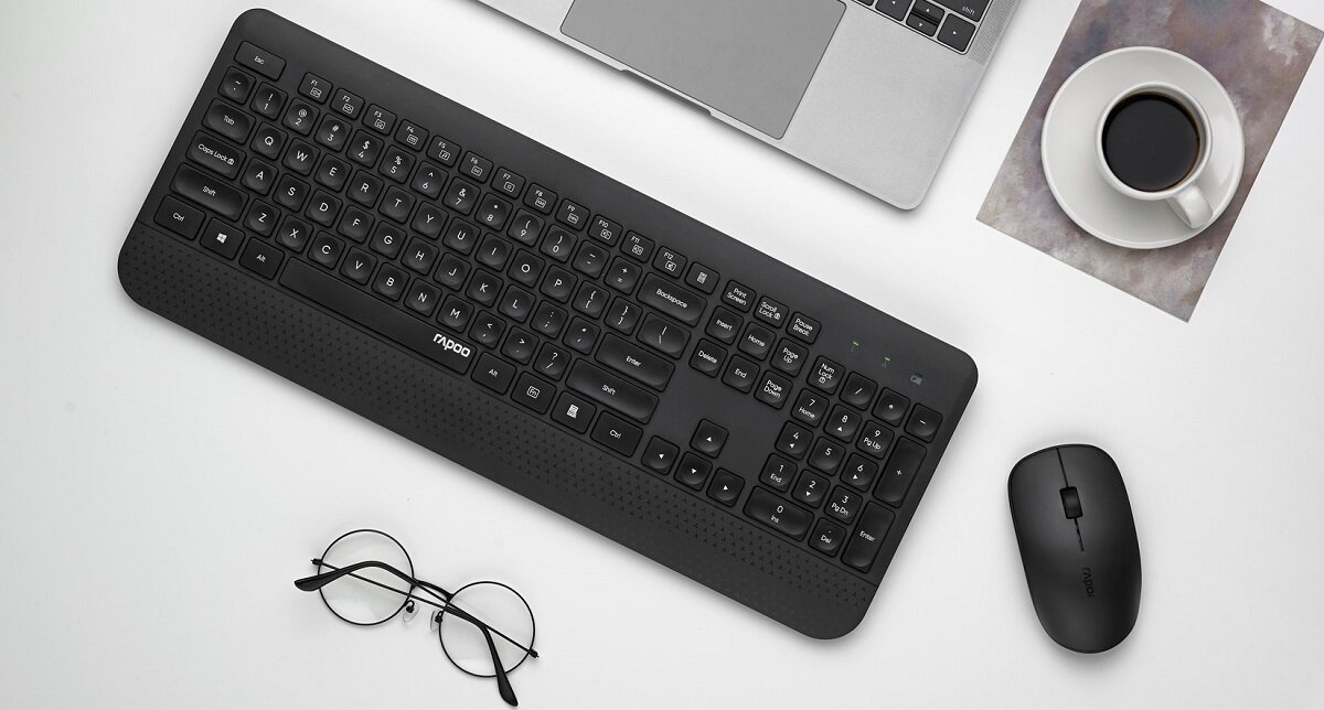 Zestaw RAPOO X3500 mysz klawiatura Bateria w zestawie Interfejs Komunikacja Bezprzewodowa kolor czarny rozdzielczość Nanoodbiornik Membranowe