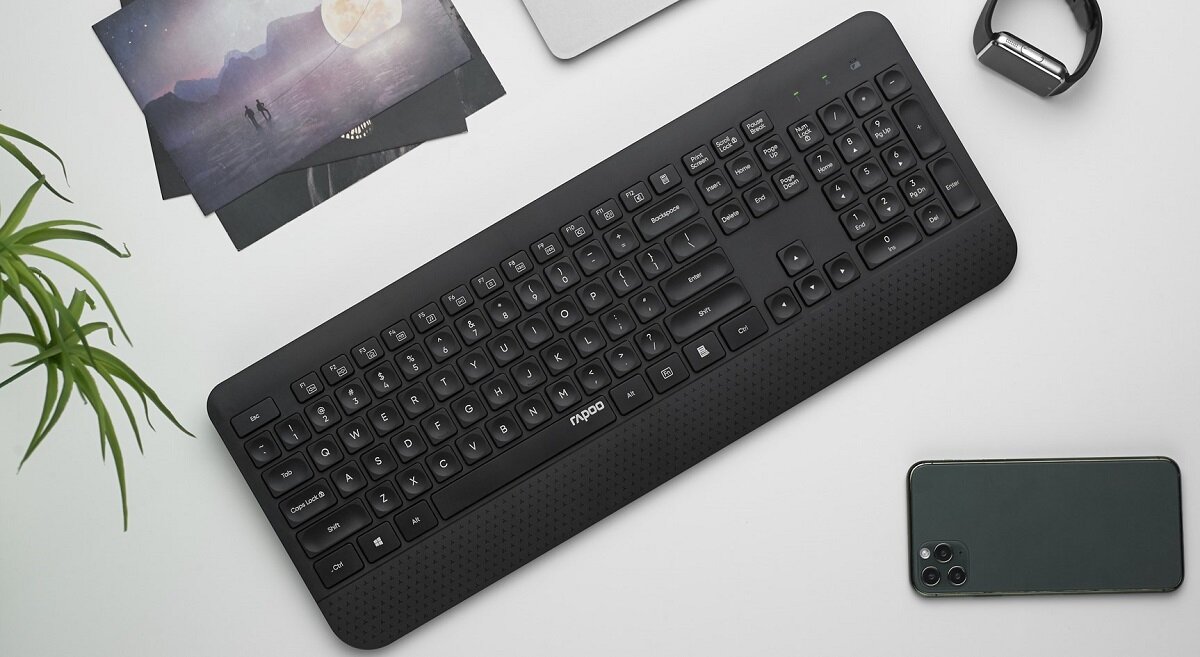 Zestaw RAPOO X3500 mysz klawiatura Bateria w zestawie Interfejs Komunikacja Bezprzewodowa kolor czarny rozdzielczość Nanoodbiornik Membranowe