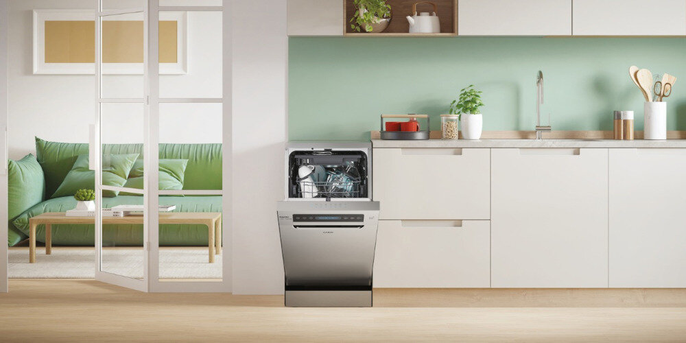 ZMYWARKA CANDY CF1C7SB1FX RAPIDO SLIM uchylanie się drzwi Automatycznie otwieranie ograniczenie zużycia energii dosuszanie naczyń