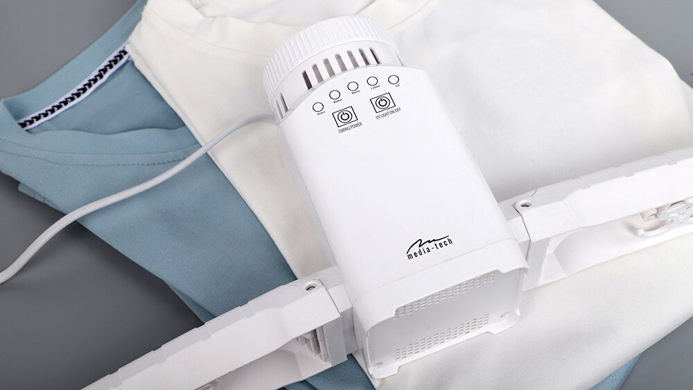 Suszarka na pranie MEDIA-TECH Smart Airdryer UV MT6518 promienie uv tryb inteligentnego wyłączania zabezpieczenie przed przegrzaniem