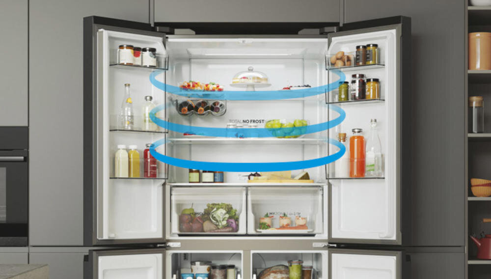 HAIER HCR5919EHMB system antybakteryjny minerały przepływ powietrze lodówka eliminacja bakterie zanieczyszczenia żywność higiena zdrowie smak zapach