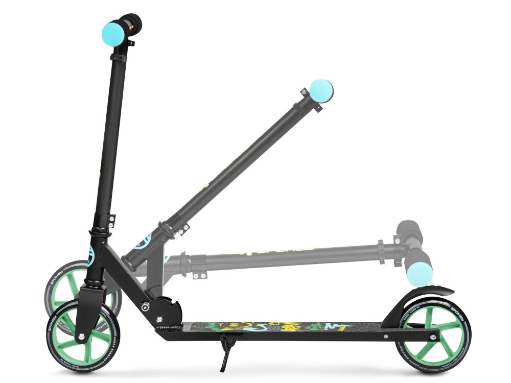 Hulajnoga SPOKEY Notus Czarny skladana niewielka waga 2,45 kg