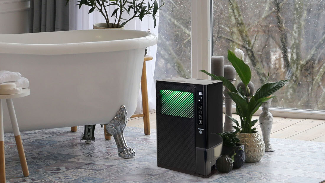 Osuszacz WEBBER Glarus DEX1  wygląd prezentacja wizualizacja design tło Zdrowe powietrze