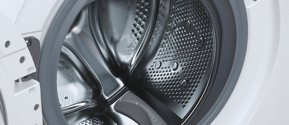 Pralko-suszarka CANDY CSWS 4852DWE/1-S duży otwór załadunkowy większa odzież komfort załadunku wygoda