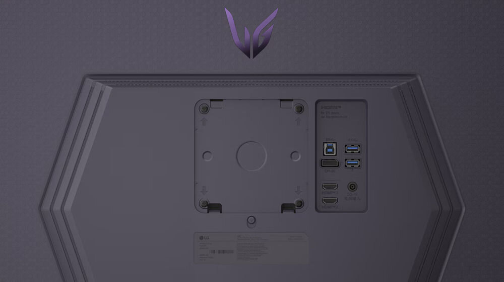 Monitor LG UltraGear 27G810A-B.AEU 27 cali 3840x2160px IPS 180Hz 1 ms [GTG] zbliżenie na złącza różne urządzenia wygoda elastyczność