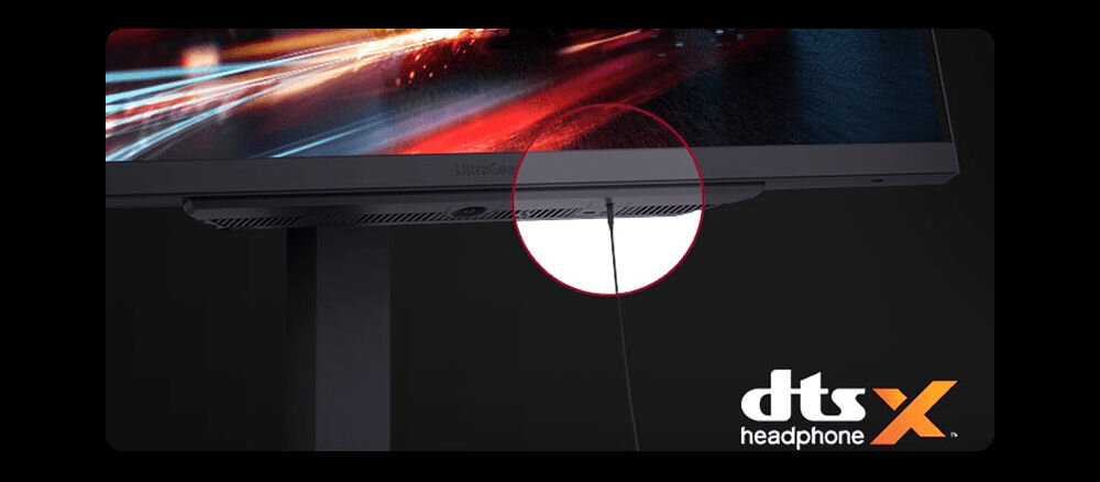 Monitor LG UltraGear 27G810A-B.AEU 27 cali 3840x2160px IPS 180Hz 1 ms [GTG] zbliżenie na wyjście słuchawkowe, czat głosowy, DTS Headphone:X, dźwięk 3D