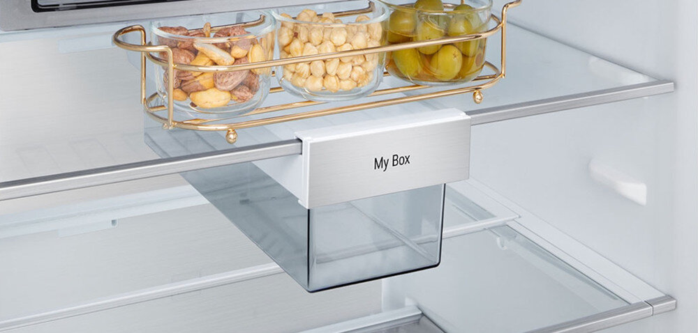 LODÓWKA LG GBBS727AEV Strefa My Box dodatkowe miejsce wysuwana szuflada