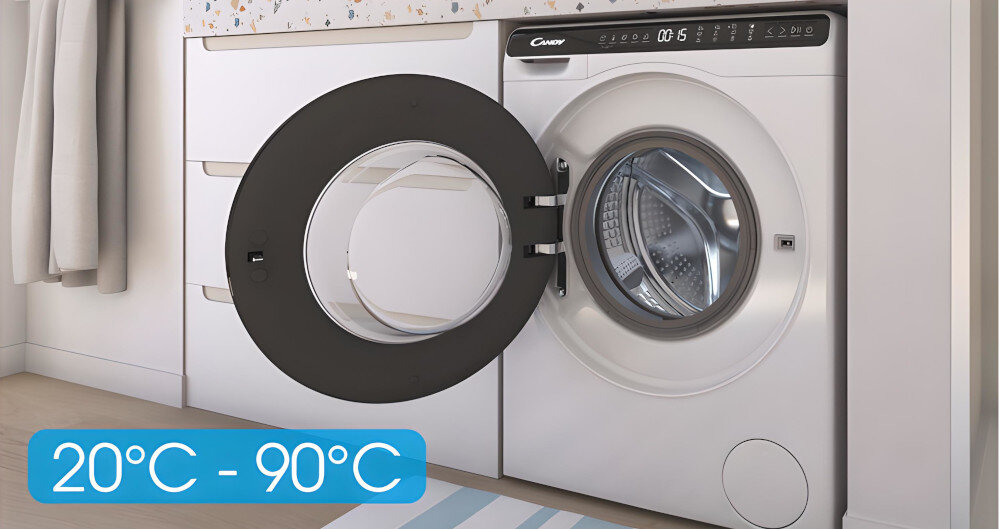 PRALKA CANDY CW50-BP12307-S zakres temperatur funkcje