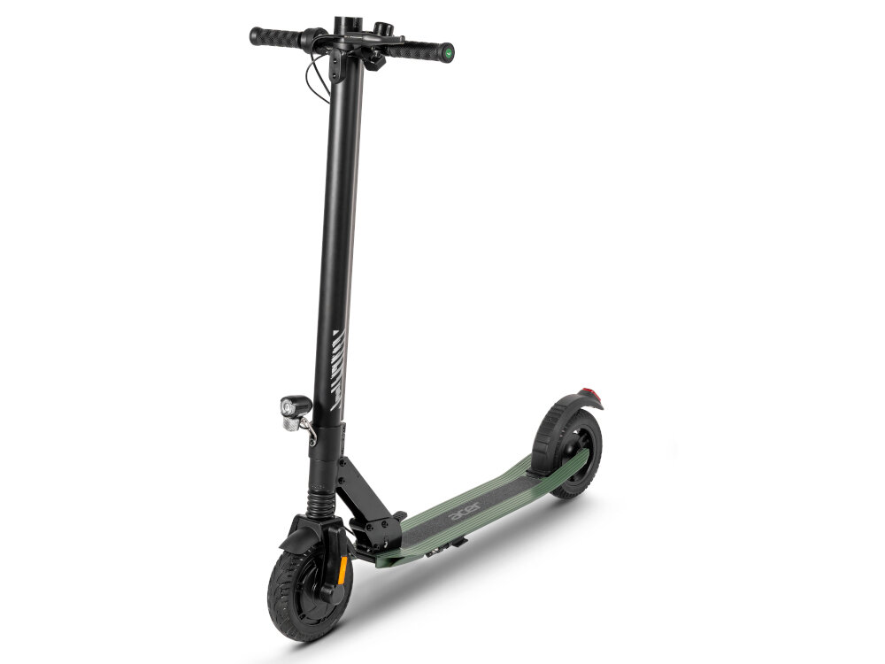 Hulajnoga elektryczna ACER Series 1 Advance 23 km 250 W Amortyzacja 8.5 Czarny ekologiczna do codziennego poruszania sie po miescie lekka mala estetycznie wykonana styl szybkoksc przyjazna dla srodowiska