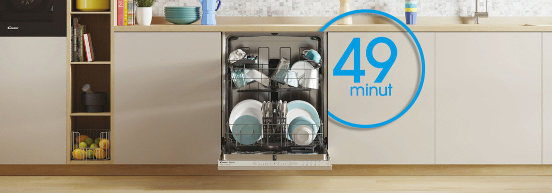 Zmywarka CANDY CI 3E7L0W program szybki 49'
