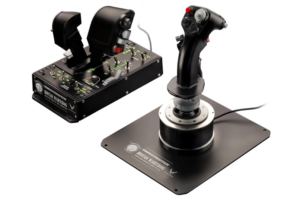 Kontroler THRUSTMASTER Hotas Warthog (PC) funkcje metal ochrona pull push przyciski