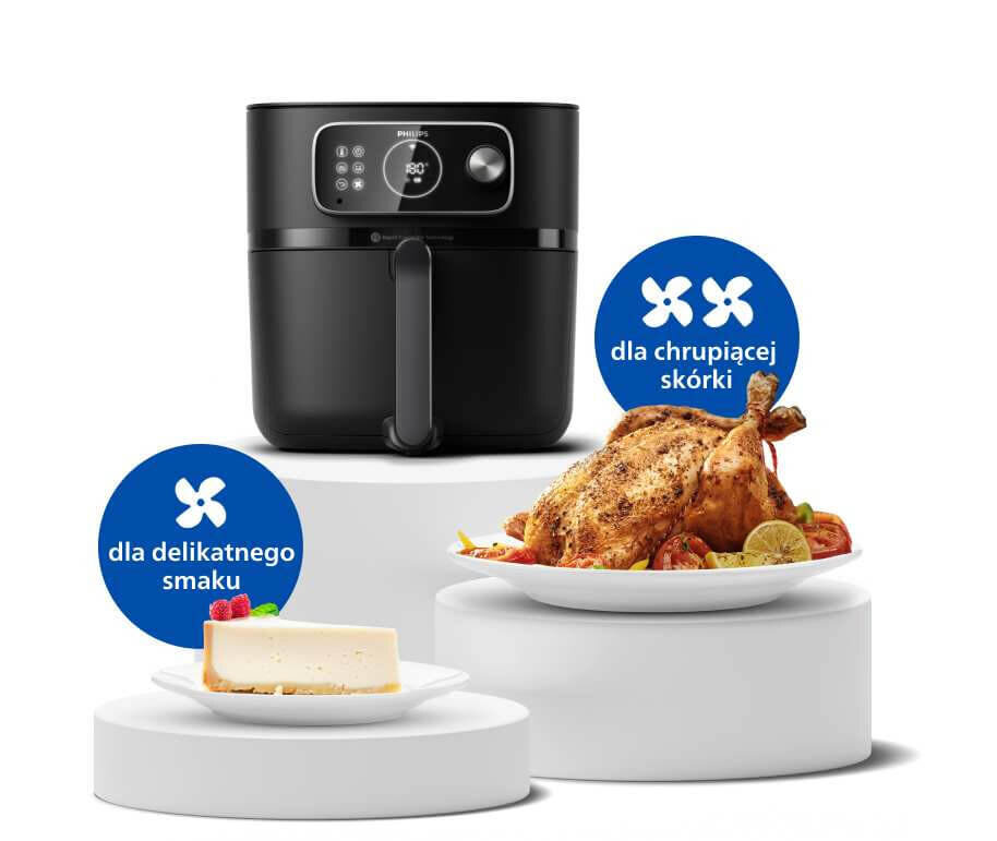 technologia Rapid CombiAir wykorzystuje przepływ gorącego powietrza