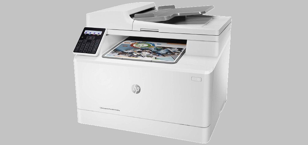 Urządzenie HP LaserJet Pro MFP M183fw drukowanie skanowanie kopiowanie tusz jakość kolor czerń zbiornik przyciski płynność oszczędność wymiary Rozdzielczość druku Szybkie wybieranie Rozjaśnianie Przyciemnianie