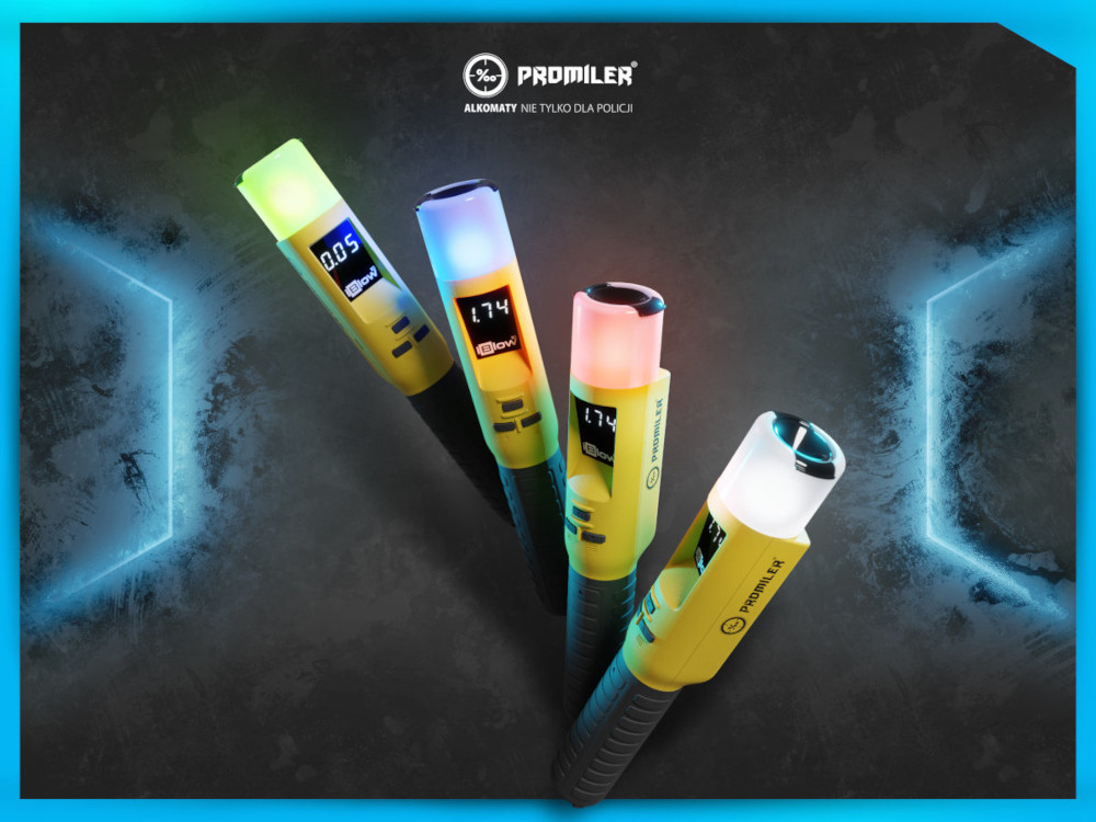 Alkomat PROMILER iBlow latarka swiatlo