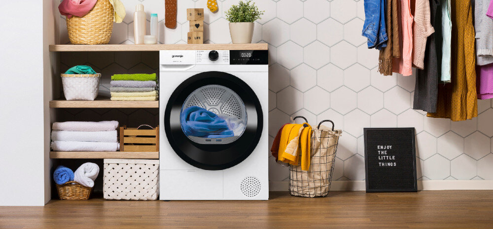 Suszarka GORENJE DHNE82 PL sprężarka inwerterowa program szybki odświeżanie idealnie czyste i suche program dziecięcy Extra Hygiene