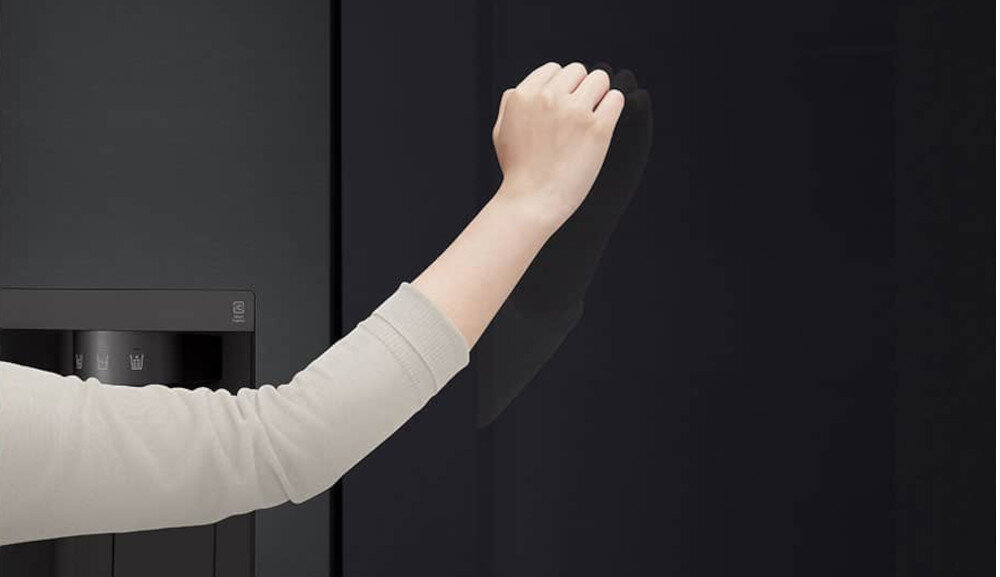 LODÓWKA LG GSGV80EPLL MULTI DOOR 179CM CZARNY MAT PODAJNIK WODY drzwi InstaView szklany panel dwukrotne stuknięcie zawartość bez otwierania