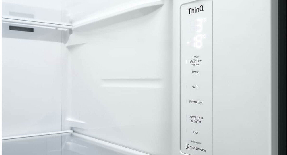 LODÓWKA LG GSGV80EPLL MULTI DOOR 179CM CZARNY MAT PODAJNIK WODY panel sterowanie dotyk funkcje temperatura ustawienia