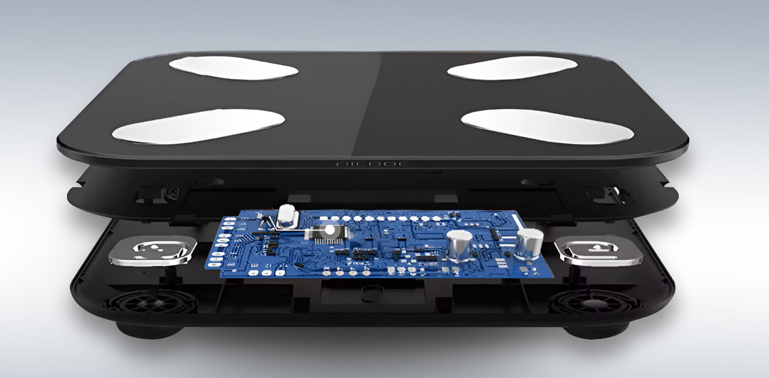 Waga łazienkowa EXTRALINK Plus+ Uniwersalne dopasowanie Czarna kolorystyka minimalistyczny design bezpieczeństwo użytkowania Antypoślizgowa powierzchnia i solidna budowa pomiary