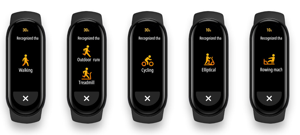 OPASKA XIAOMI MI BAND 6 CZARNA tryby fitness