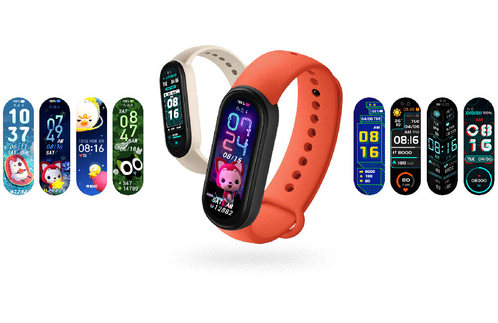 OPASKA XIAOMI MI BAND 6 CZARNA wyświetlacz