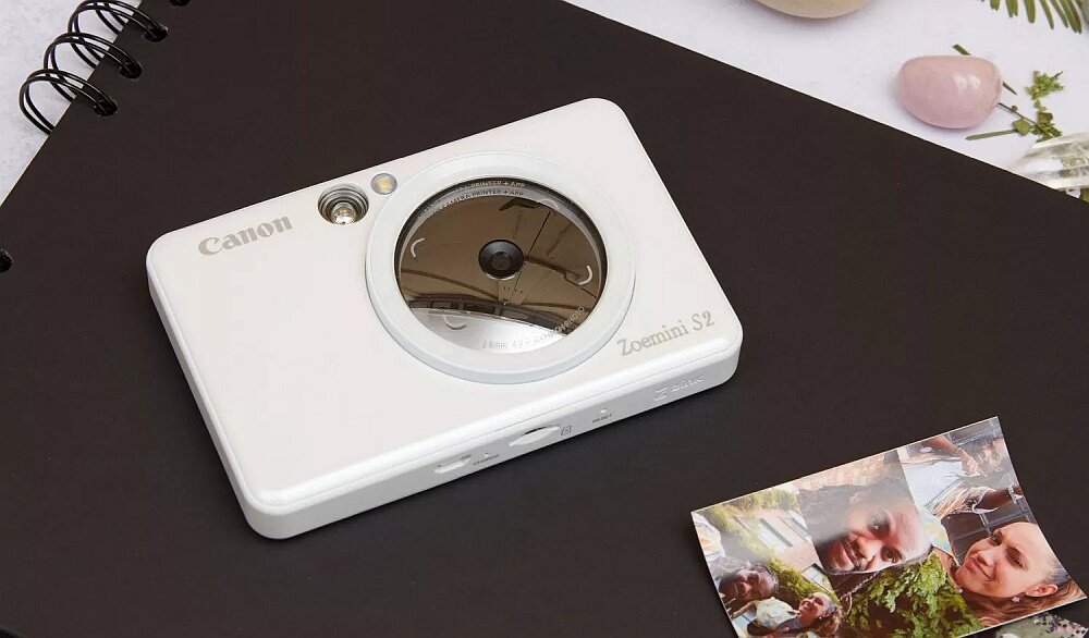 Aparat natychmiastowy CANON Zoemini S2 drukowanie zdjęcia przysłona lampa ostrość rozdzielczość ogniskowa papier bateria ładowanie wkłady opis 