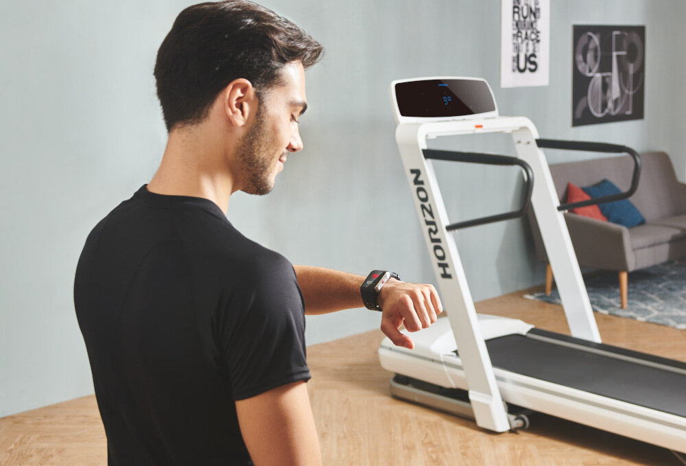 Bieznia elektryczna HORIZON FITNESS Omega Z 100945 program PULSE TRAIN TECHNOLOGY stala kontrola pulsu