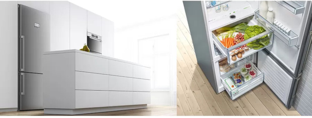 Lodówka BOSCH KGN362LDF   No Frost 186cm szuflada drzwi postaw gdzie chcesz
