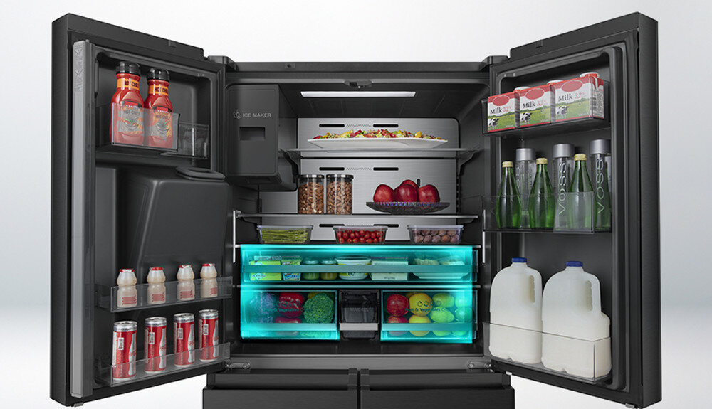 LODÓWKA HISENSE RQ760N4BFF pojemnośc 499 półka szuflady pojemność