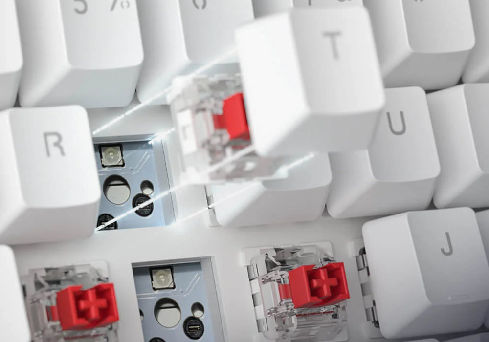 Klawiatura REDRAGON Fizz Pro K616 Hot Swap wytrzymałość modowanie szybkość wymiana garczy rgb wyposażenie