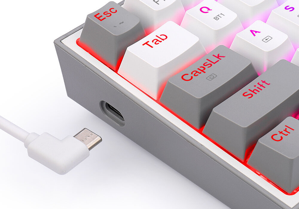 Klawiatura REDRAGON Ryze K633C RGB wytrzymałość modowanie szybkość wymiana garczy rgb wyposażenie