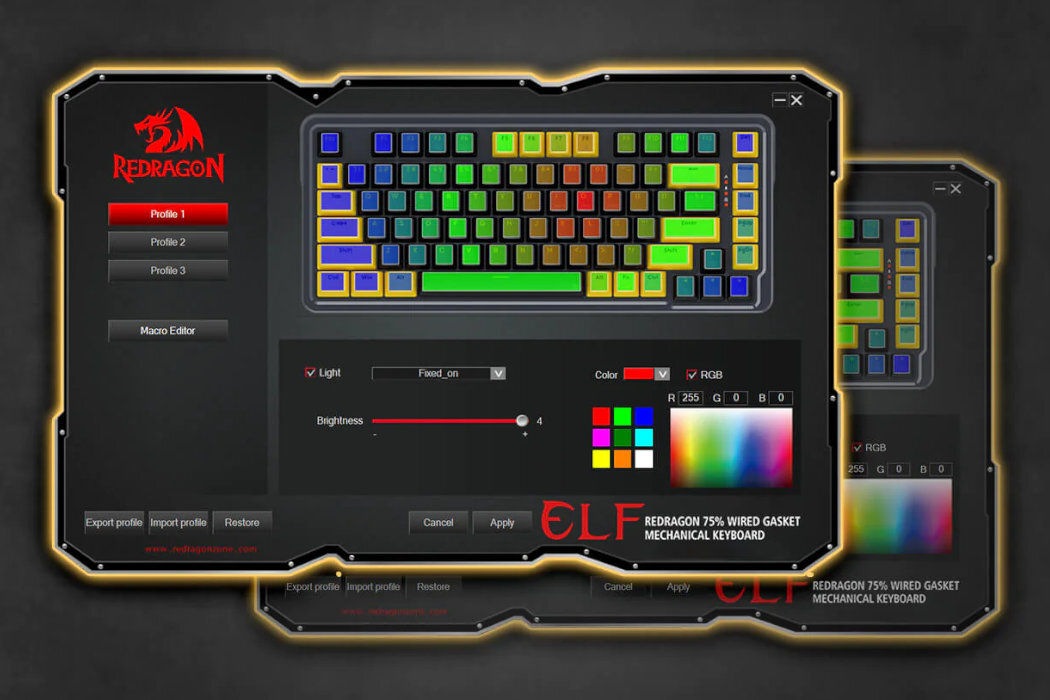 Klawiatura REDRAGON Fizz Pro K616 Hot Swap wytrzymałość modowanie szybkość wymiana garczy rgb wyposażenie