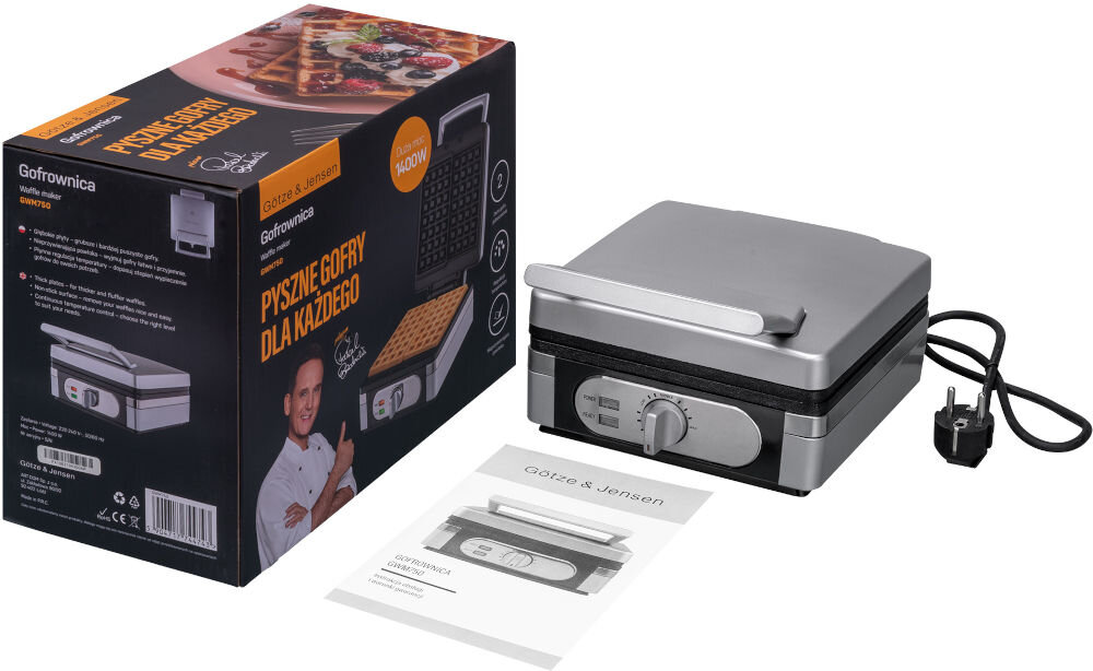 Gofrownica GÖTZE & JENSEN GWM750 elementy zestaw