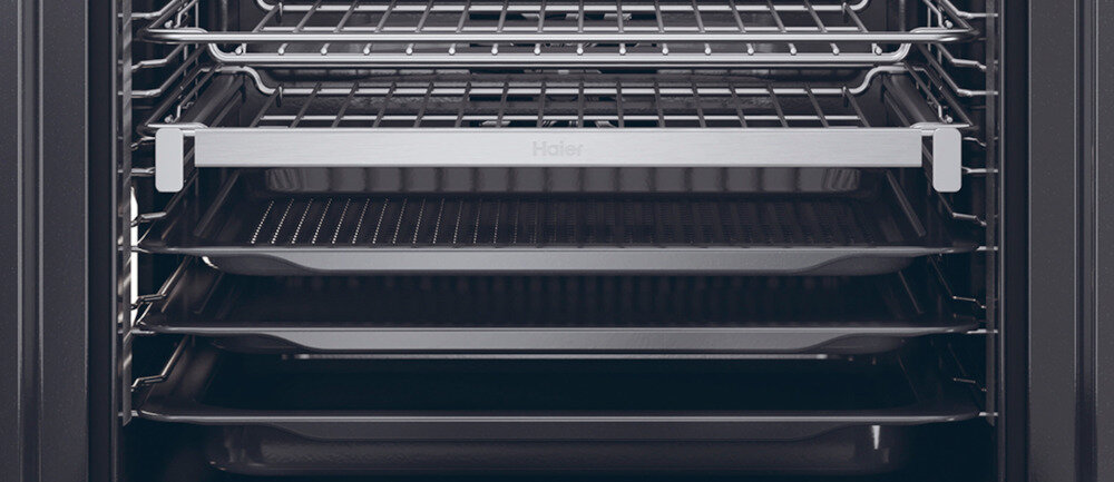 PIEKARNIK HAIER H6 ID46C3YTB1 SERIA 6 Bogaty zestaw akcesoriów dodatki blachy ruszty silikonowe uchwyty