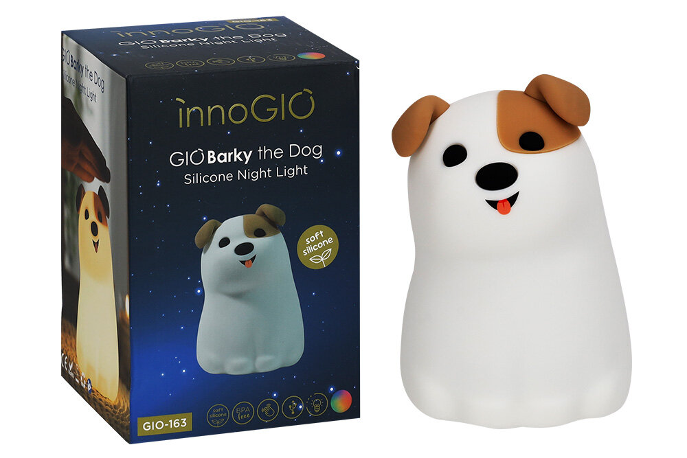 Lampka nocna INNOGIO GIO-163 Pies Wygodne ładowanie port USB- Intuicyjna obsługa i delikatne światłoC