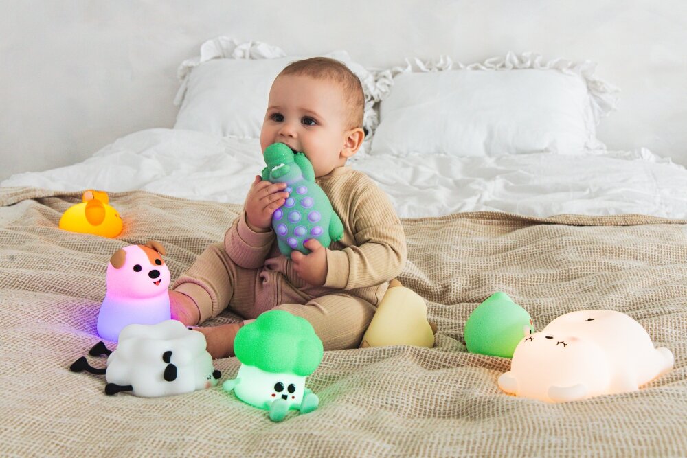 Lampka nocna INNOGIO GIO-164 Krokodyl TIMER CZAS automatyczne wyłączenie