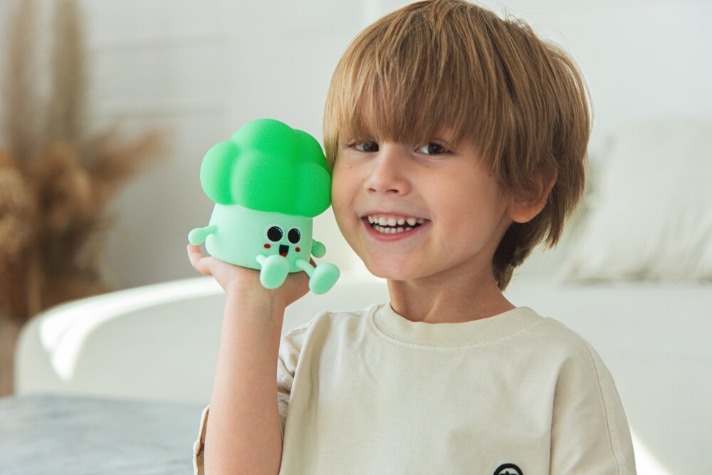 Lampka nocna INNOGIO GIO-162 Brokuł Ciepły blask do zasypiania