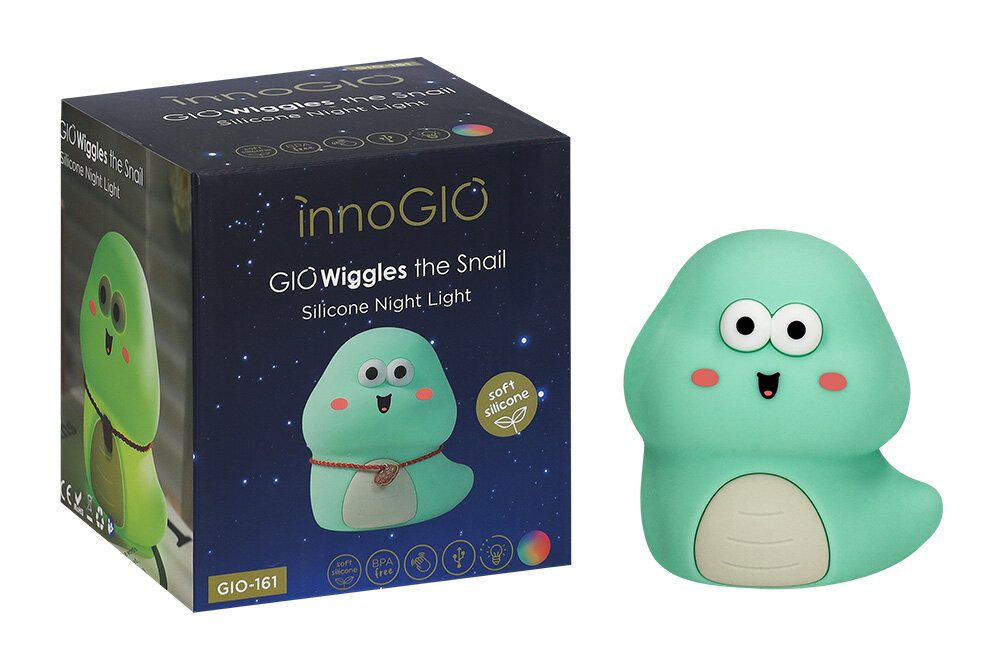 Lampka nocna INNOGIO GIO-161 Ślimak lekki i łatwy do przenoszenia Mobilna i wygodna