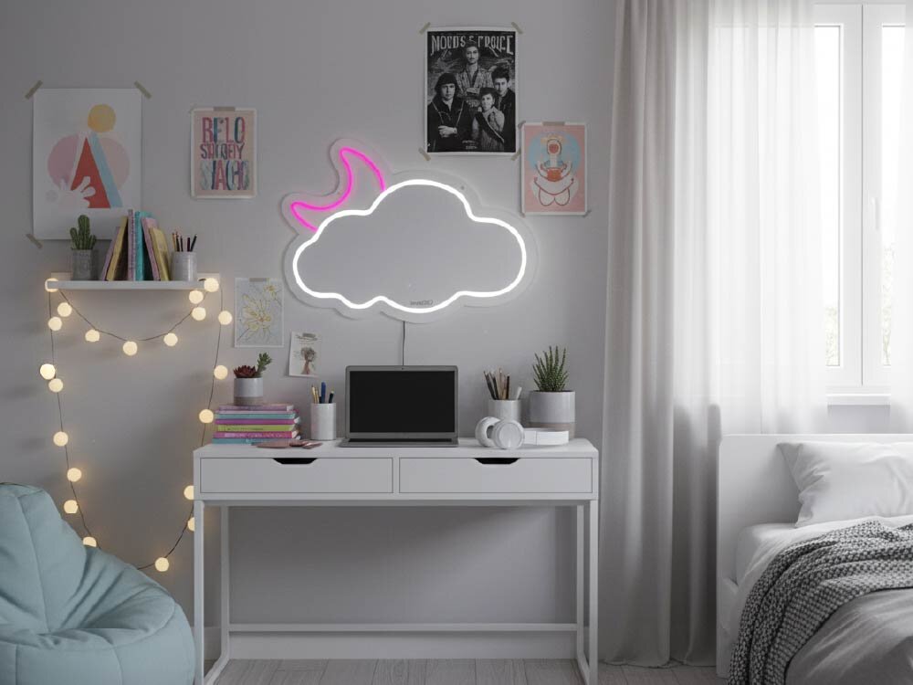 Lusterko kosmetyczne INNOGIO GIOperfect Perfect LED Vibes Cloud GIO-759C Zjawiskowy efekt dekoracyjny klimat relaks
