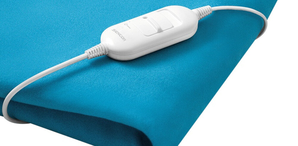 Koc elektryczny SENCOR SUB 181BL Łatwość użycia komfort prosty w obsłudze przewód długość Regulator temperatury dwa poziomy ogrzewania dostosowanie wymiary