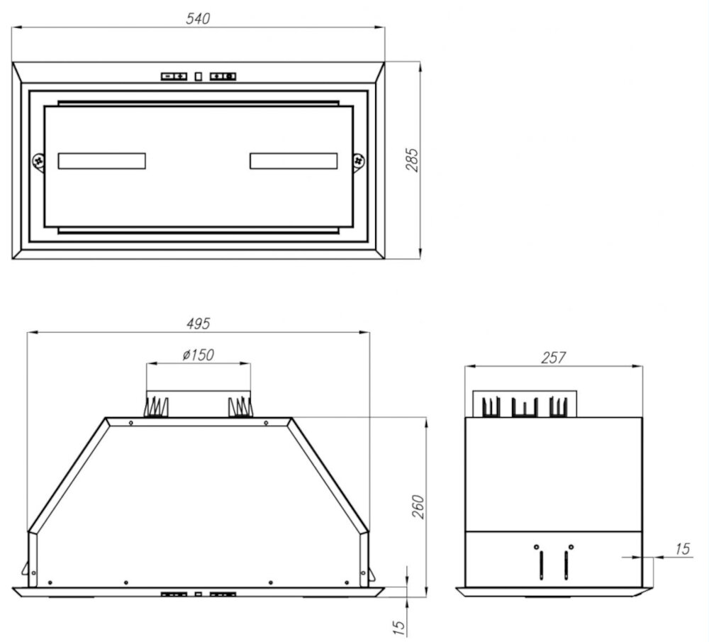 BERG-Paco-50 okap elegancja pozbycie zapachów funkcjonalność oświetlenie sterowanie regulacja prędkości pochłaniacz wyciąg