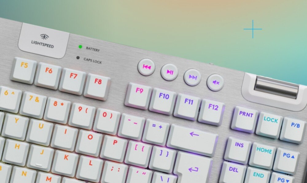 Klawiatura LOGITECH G915 X Lightspeed TKL Biały skróty przyciski multimedialne rolka