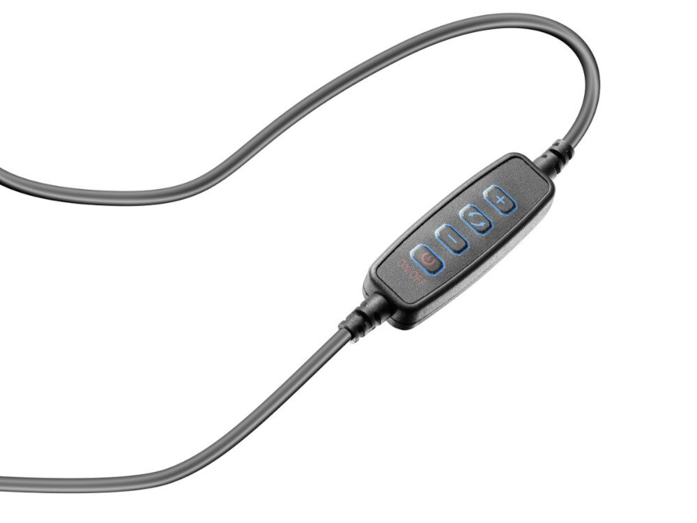 Lampa pierścieniowa CELLULARLINE Selfie Ring Pro pilotowi Aktywuj zrób zdjęcie rozpocznij nagrywanie