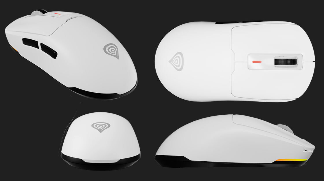 Mysz GENESIS Zircon 660 Biały świetna ergonomia z myślą o komforcie gwarancja wygody