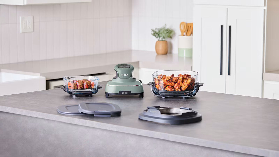 Air Fryer Frytkownica beztłuszczowa NINJA FN101EUSG Crispi 1700W Szybkie przygotowanie posiłków moc chrupiącymi frytkami, soczystym kurczakiem czy pieczonymi warzywami w około kilkanaście minut planownie posiłki