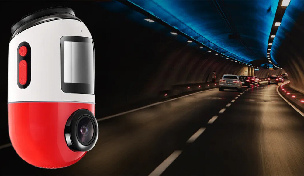Wideorejestrator 70MAI X200 Dash Cam Omni 64GB Czerwony przysłona technologie jasność ekspozycja