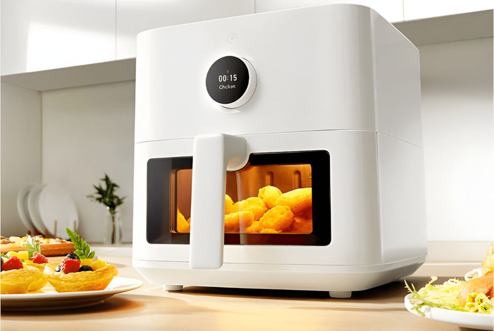Frytkownica XIAOMI 55031 EU 5.5L Wi-Fi Biały okienko 6,8 cala