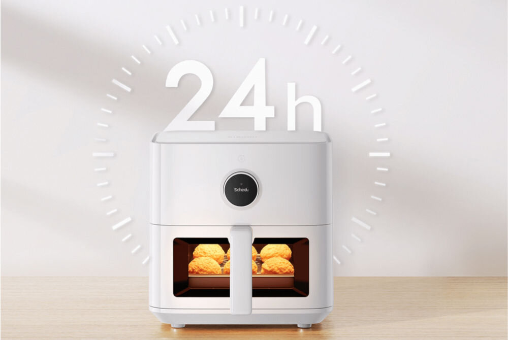 Frytkownica XIAOMI 55031 EU 5.5L Wi-Fi Biały timer opóźnienie startu utrzymanie ciepła